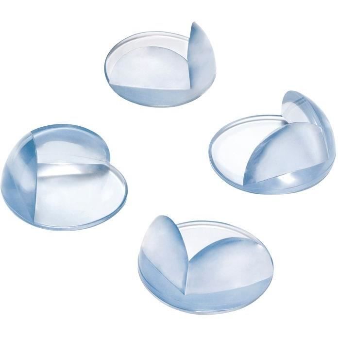 INOFIX - Protection de coin adhésive transparent par 4 en blister