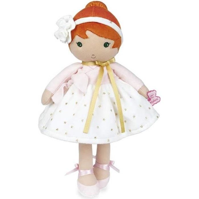 KALOO- Tendresse-Ma 1ère poupée en Tissu Valentine K 25 cm, K963657, Rose-Blanc 2648