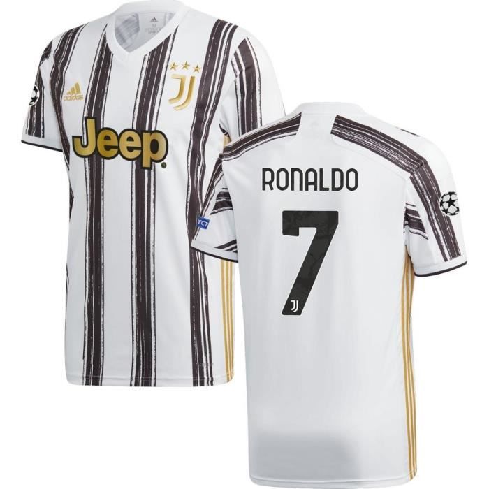 Nouveau Maillot Juventuss 2020 2021 Maillot de Foot 7 Cristiano Ronaldo Juves Pas Cher pour Homme