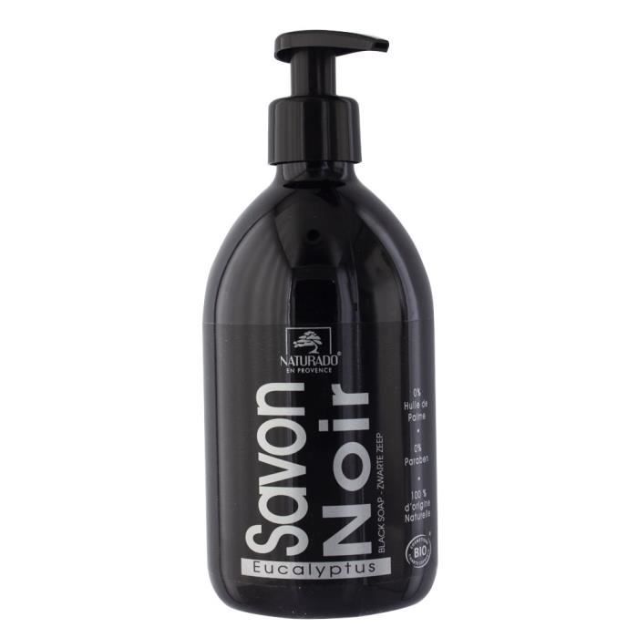 naturado savon liquide noir eucalyptus bio 500ml