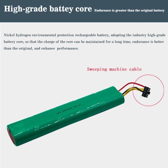 Batterie de vide de 4500MAH 12V NI-MH pour Neato Botvac 70e - 75 - D75 - 80-85 - D85 V1