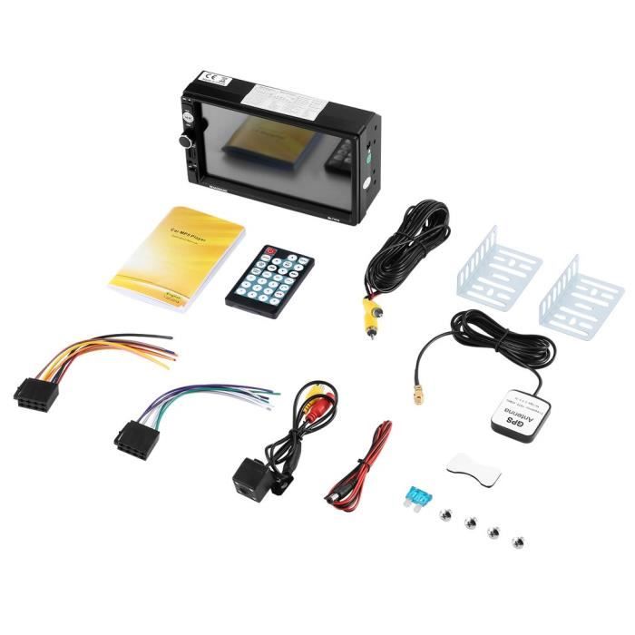 Reakosound 1080P 7 pouces écran tactile à distance BT - FM - TF - USB GPS lecteur MP5 de voiture