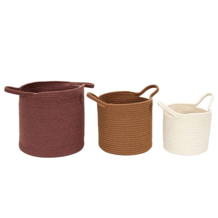 Lot De 3 Paniers De Rangement \