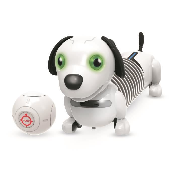 YCOO by Silverlit Junior Robo Dackel - 88578 - 25 cm - Chien extensible autonome qui te suit