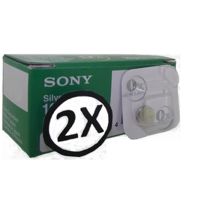 2 x Pile SONY 379 - SR521SW - 0% Mercure