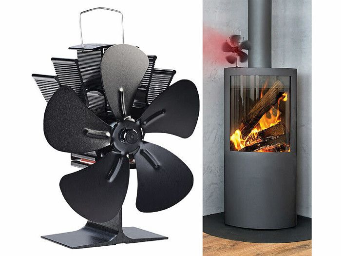 Ventilateur thermoélectrique pour poêle avec 5 pales - Carlo Milano