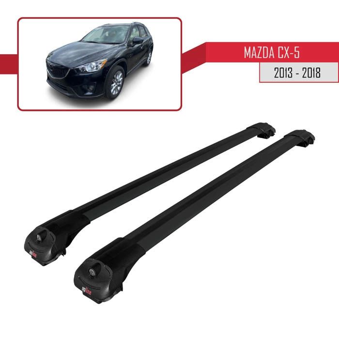 Compatible Avec Mazda CX-5 2017-2025 ACE-2 Barres De Toit Railing Porte Bagages De Voiture Gris Aluminium 2 Barres
