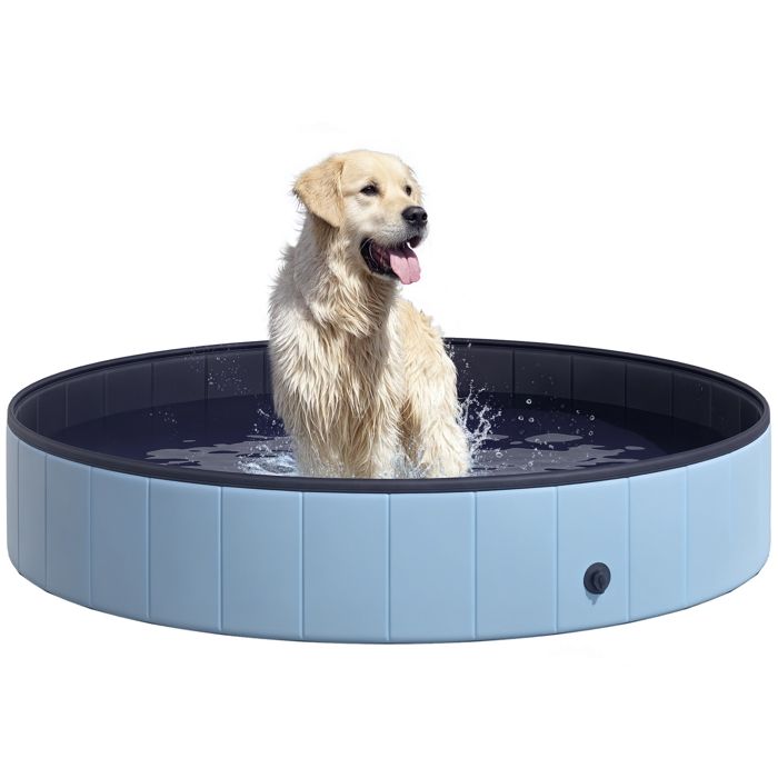 Meilleurs prix pour PawHut - piscine chien - Plastique - 160x160x30cm - Bleu