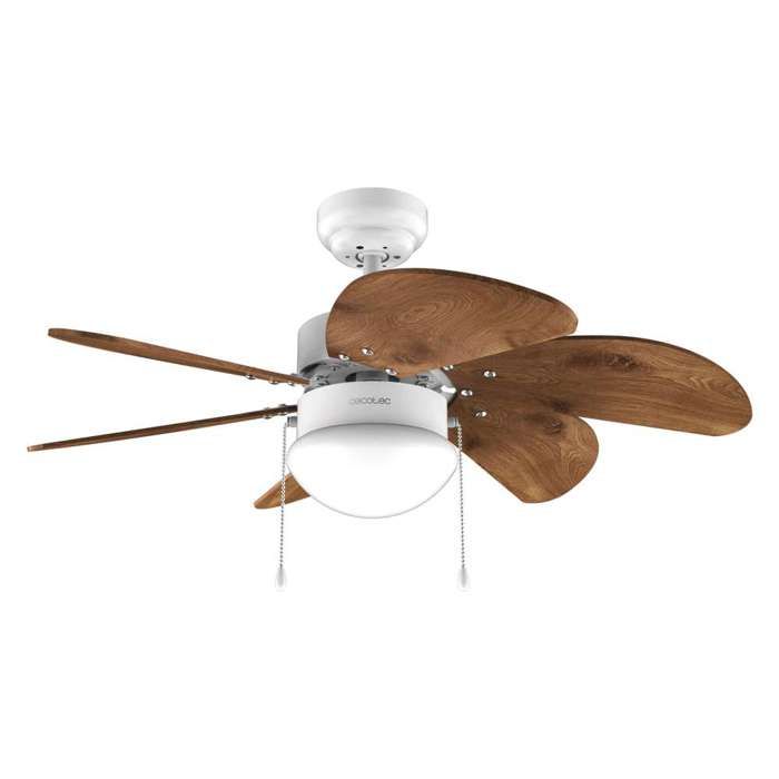 Cecotec Ventilateur de plafond avec lampe EnergySilence Aero 365 White&Wood - Cecotec