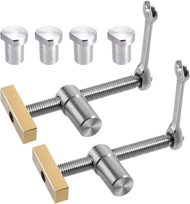 Chevilles De Serrage Pour Établi – Lot De 6, Diamètre 20 Mm | Accessoire Travail Du Bois, Fixation Pièces, Acier Inoxydable