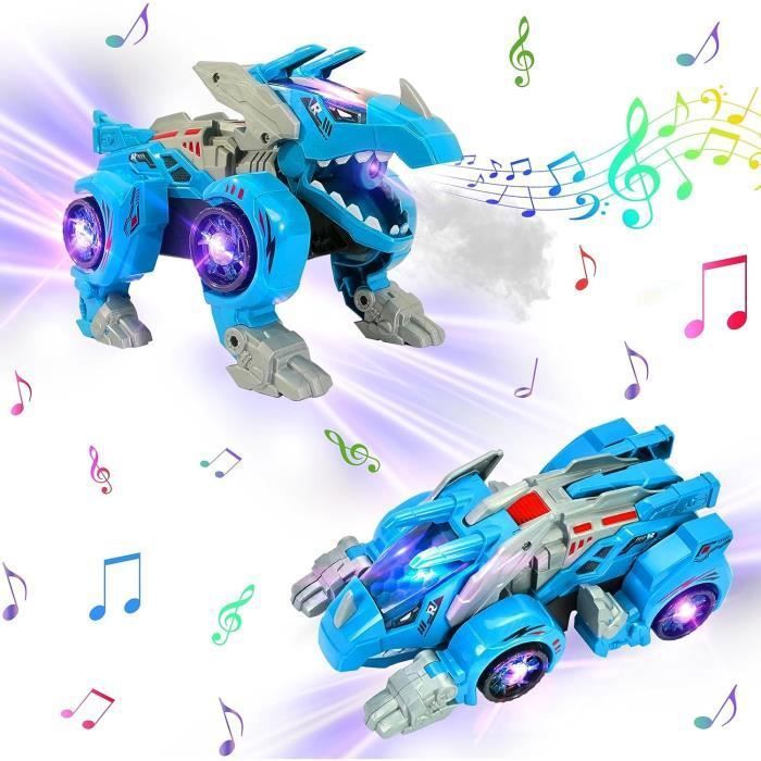 Jouet de Voiture Transformers Dinosaure Pulvrisation Automatique avec Musique et Lumire pour 3 7 Ans Garon Fille YYV