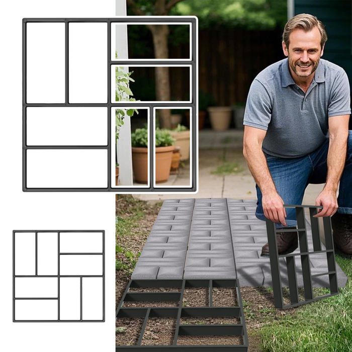 Chemin De Jardin En Bois VEVOR 727x43cm - Allée Déroulante Antidérapante En Cèdre Pour Extérieur