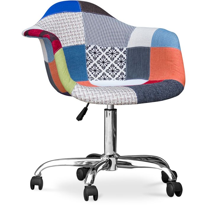 Chaise de bureau Emery - Patchwork Pixi Multicolore