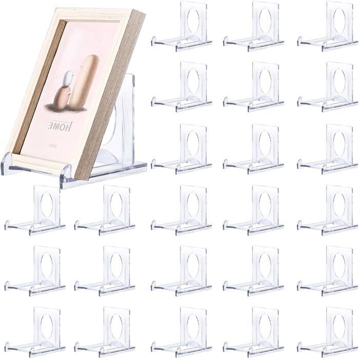 Lot De 10 Supports Inclinés Réglables En Acrylique – Pour Cartes Collection, Présentoir Stable, Transparent