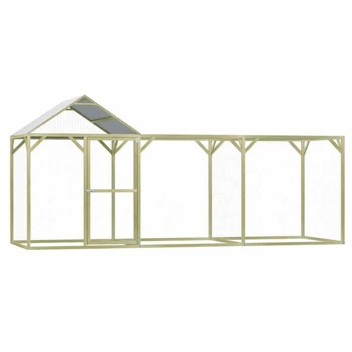 Comparer les prix de Poulailler en bois - vidaXL - 45x15x2 m - Pinède imprégnée - Résistant aux intempéries - Toit résistant à leau