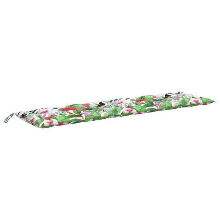 Coussin de banc de jardin - vidaXL - 200x50x7 cm - Multicolore - 100% polyester - Fibre creuse - Imperméable