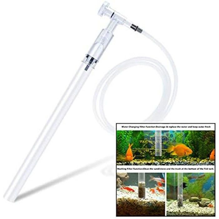 Comparer les prix de Aspirateur Aquarium Nettoyeur de Gravier Aquarium Filtre de Filtre daquarium Gravier deau Sable (Squeeze Free Manual)