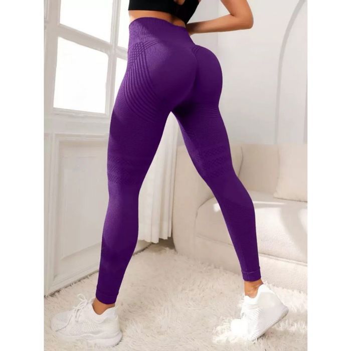 Legging de compression Femme Stretch Taille haute Sport RunningYoga Fitness Couleur graduelle