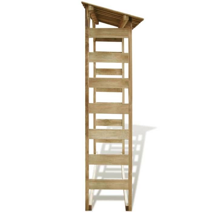 Vidaxl Abri de stockage du bois de chauffage 150x44x176 cm Pin imprégné