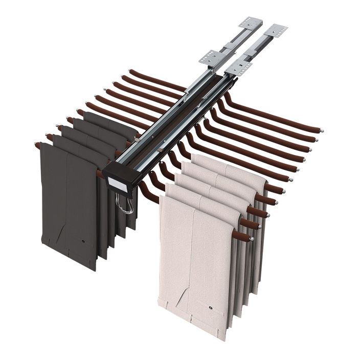 Lot de 22 barres de suspension extensibles pour pantalons - Convient pour placards buanderies débarras balcons