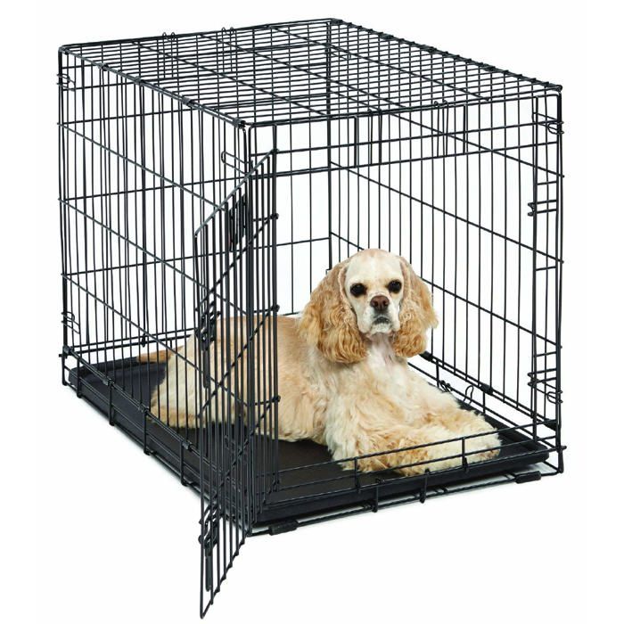 1630 Cage Life Stages Pliante pour Chien modèle amélioré de Taille Moyenne à Une Porte en métal de 30 cm Noir 1630 Cage Life Stages Pliante pour Chien modèle amélioré de Taille Moyenne à Une Porte en métal de 30 cm Noir