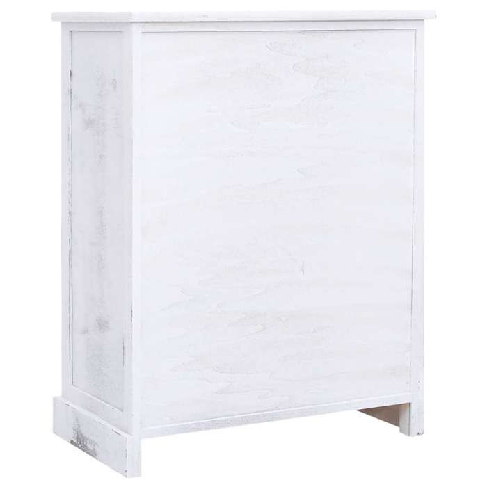 Armoire à tiroirs Blanc 60 x 30 x 75 cm Bois_2 ans garantie_18816