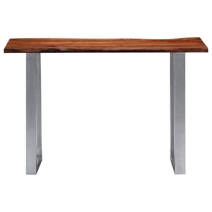 NEW Bout de Canapé MEUBLE dEntrée - UU - Table console - 115x35x76 cm Bois dacacia massif et fer FR_21484