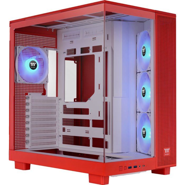 Boîtier PC tour moyenne orange - Thermaltake - View 380 XL TG - 47.1 x 28.8 x 46.9 - ATX / micro-ATX / mini-ITX