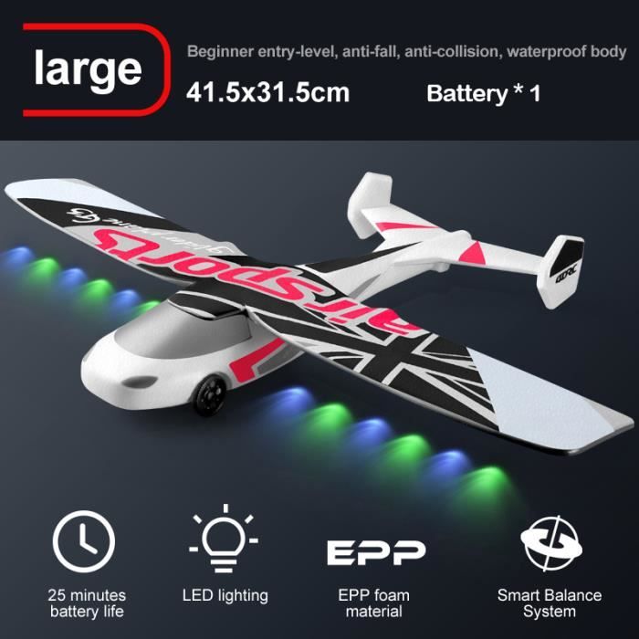 Couleur Rouge 1 Batterie Avion RC SU-35 à aile fixe FX-620 G, avion de