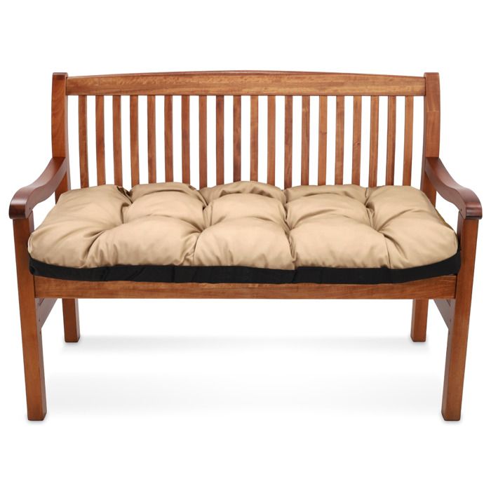 Coussin banquette de jardin 180x50 cm - coussins de banc canapé et pour palette impermeable oreiller exterieur au assise Beige