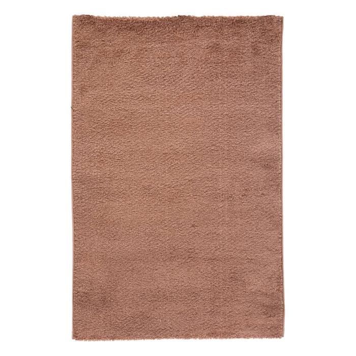 Tapis - ATMOSPHERA - 100x150cm - Jute - Rose terracotta - Naturel