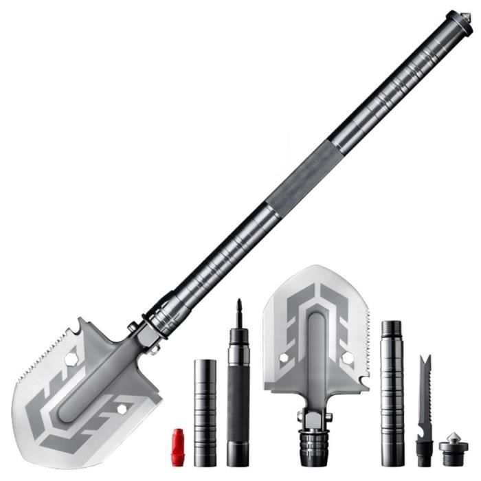 Pelle De Camping Pliante Multifonction - Acier Inox - Outil Survie Extérieur