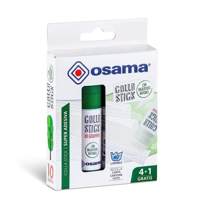 Osama - Colle Forte Stick Extra Adhésive, 5 Bâtons, 10 gr - Set Colles ...