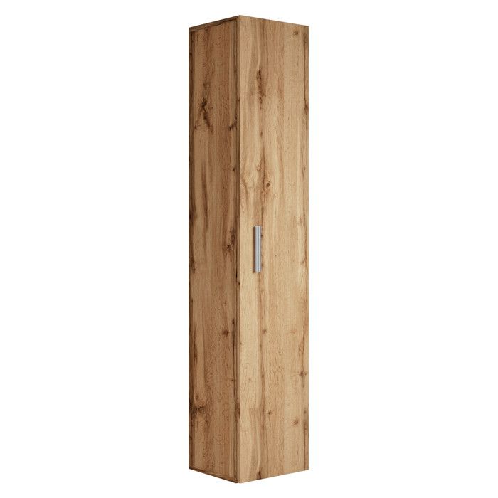 Armoire de rangement - Pluto - Hauteur 150cm - Chene - 1 porte Armoire de rangement - Pluto - Hauteur 150cm - Chene - 1 porte