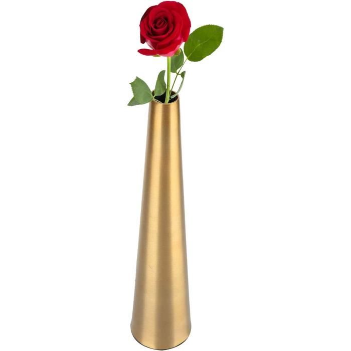 Lot De 2 Décorations Murales Métal – Fleurs Dans Vase – Noir – Occasion