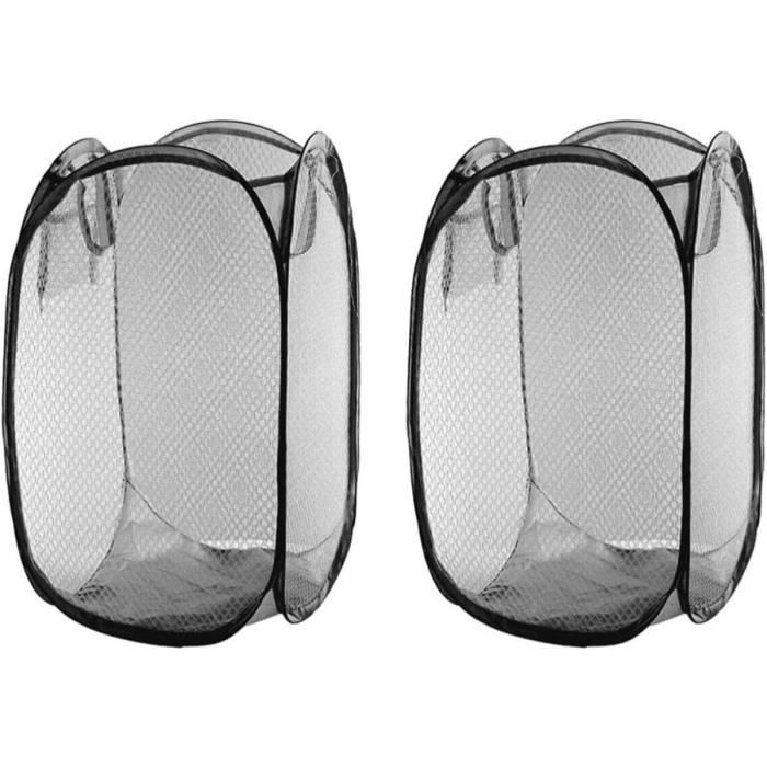 Panier À Linge Corbeilles À Linge Pliable Pop Up En Maille Filet Sac À Linge Panier À Linge