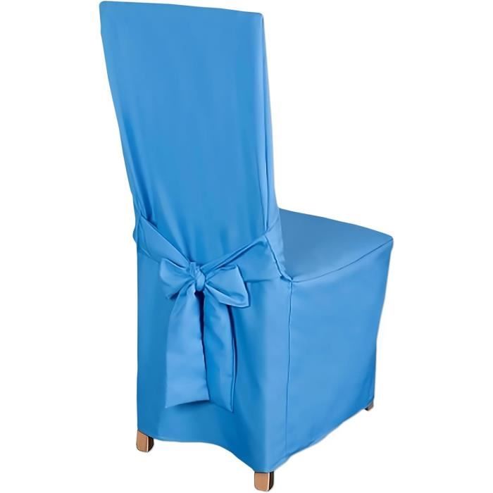 Lot De 6 Housses De Chaise En Tissu Élasthanne Extensible Et Amovible