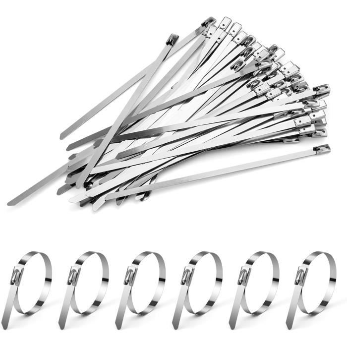 Attaches Rapides Nylon Lot D'attaches Câbles Autobloquantes En Nylon - 10 à 100 Pièces, Pour Organisateur Et Rangement Sangles Câble Réutilisables