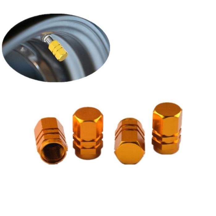 8X Bouchons De Valve Noir Universels - Pour Voiture, Moto Et Vélo - Protection Roue Et Pneu