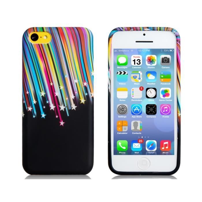 Etoiles Case Imprimer En Plastique Pour Iphone Cdiscount Telephonie