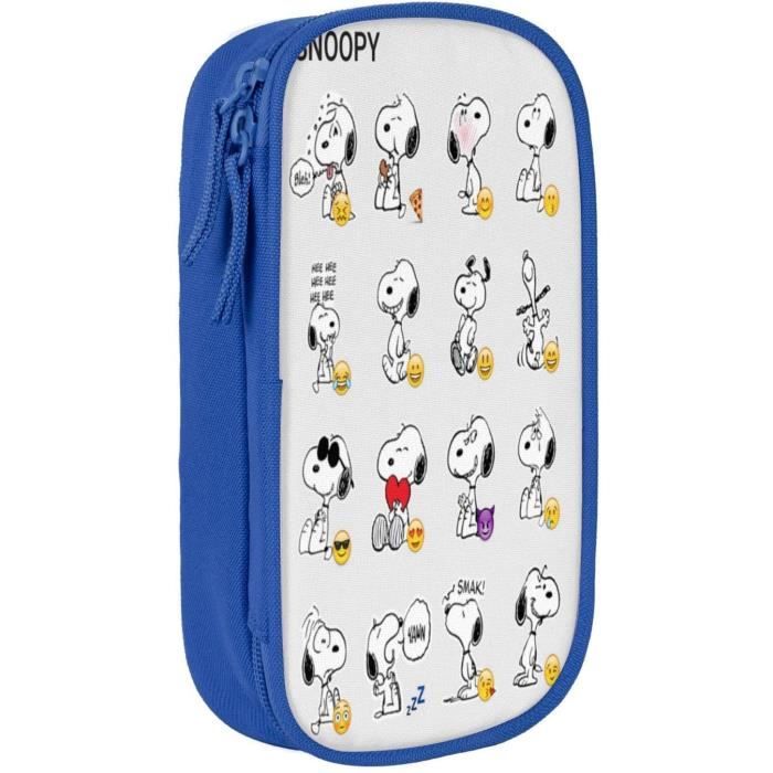 Trousse à crayons Snoopy - Marque SNOOPY - Grande taille - Cuir