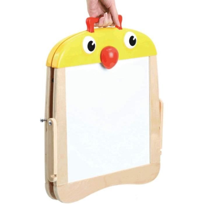 Tableau à Dessin Magnétique Double Face Pour Enfants – Réglable En Hauteur, Pliable, Avec Chaise Et Accessoires