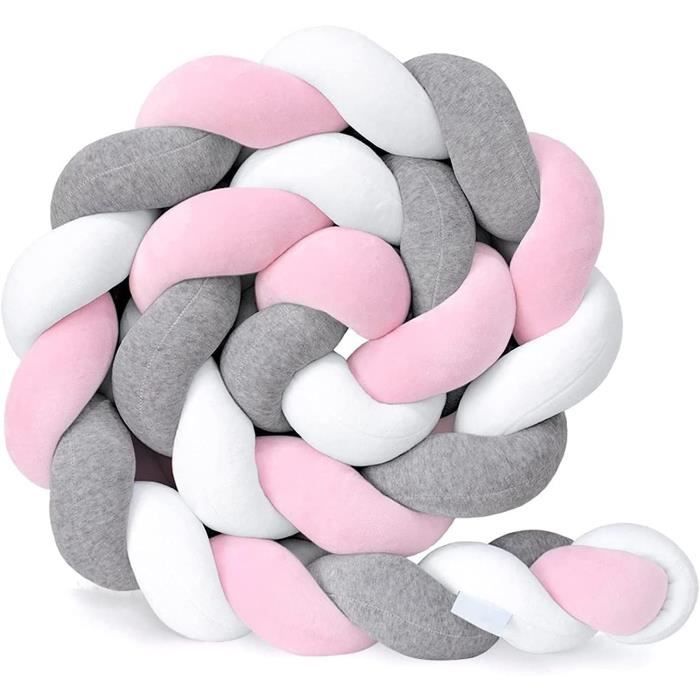 Tour De Lit Bébé 3 Pièces - Protection Anti-Choc, Dentition - Housse Rembourrée Pour Barreaux