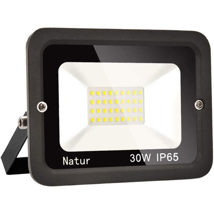 bapro 30W Projecteur Led,Eclairage Extérieur LED,IP65 Spot Led Extérieur Blanc Chaud garage Classe énergétique A++ jardin Projecteur à LED Lumières dinondation.pour éclairage public 3000K 