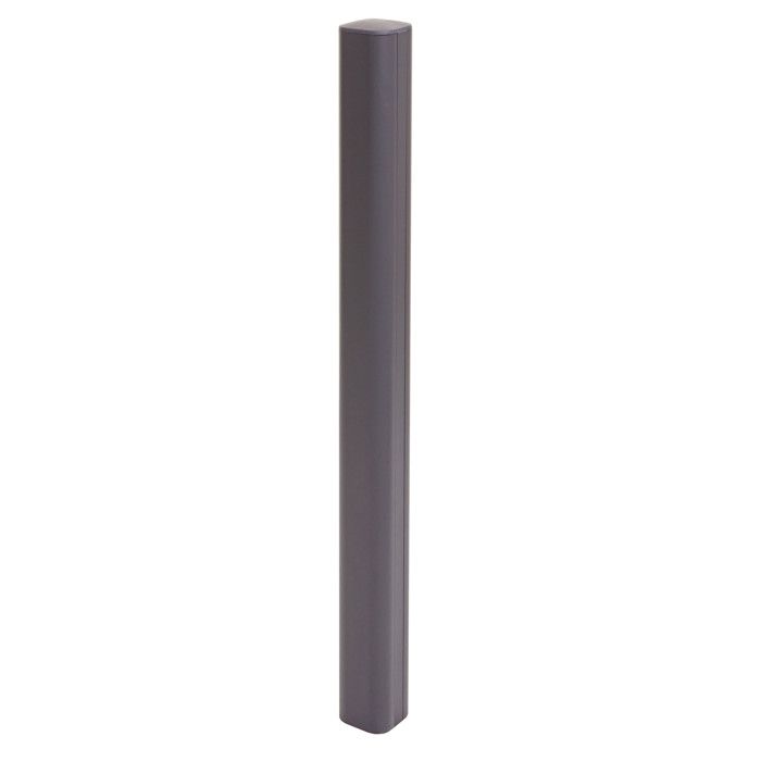 Poteau en aluminium Sarthe clôture WPC poteau pilier système enfichable ~ 98cm gris