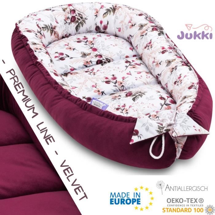 Jukki Reducteur De Lit Bebe Cocon De Sommeil Pour Nouveau Ne Nourrisson Baby Nest Coussin De Voyage Portable Rose Royale Cdiscount Puericulture Eveil Bebe