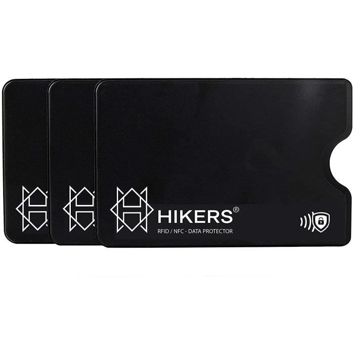 HIKERS Étui Protection Carte bancaire sans Contact Rigide, Lot de 3 Housses  Pochettes Anti RFID NFC pour Carte de crédit, Carte Bleu - Cdiscount  Bagagerie - Maroquinerie