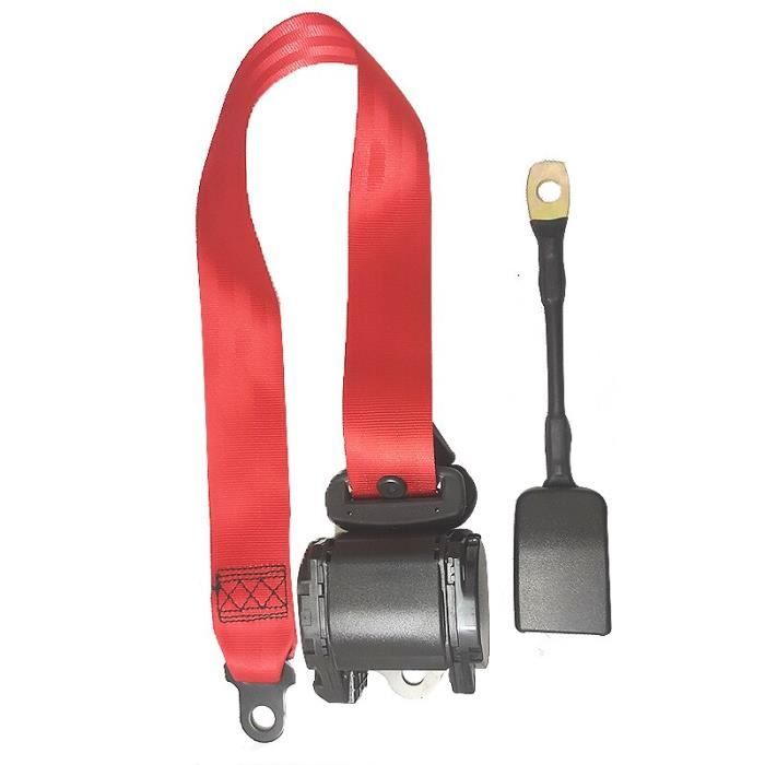 Rallonge Ceinture De SéCurité Voiture Protection Ceinture De SéCurité  Enfant Siège de voiture Sangle Anti Évasion Siège Ceinture Clip Red,One  Size : : Auto et Moto