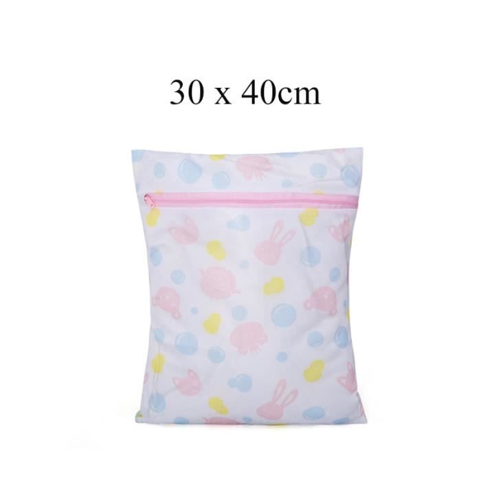 FILET A LINGE,white blue--Sac de Lavage en Machine à Mailles Fines