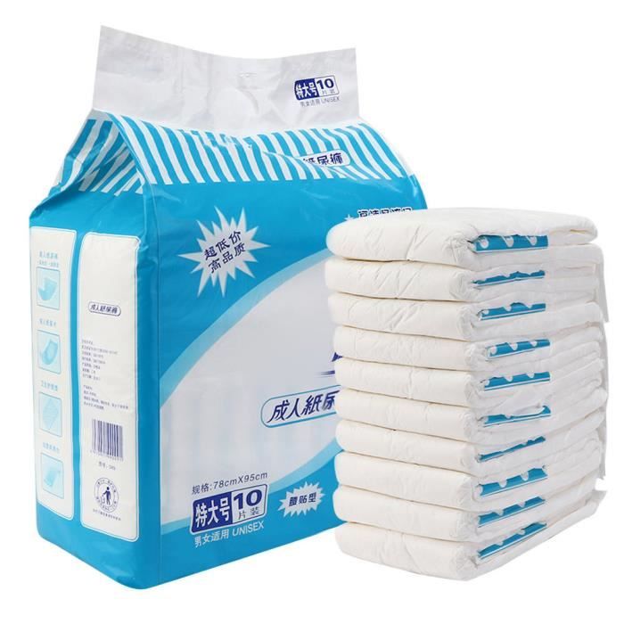 Qiilu Couches pour adultes XL Taille Adulte Couches Matelas D'urine D'allaitement Respirant